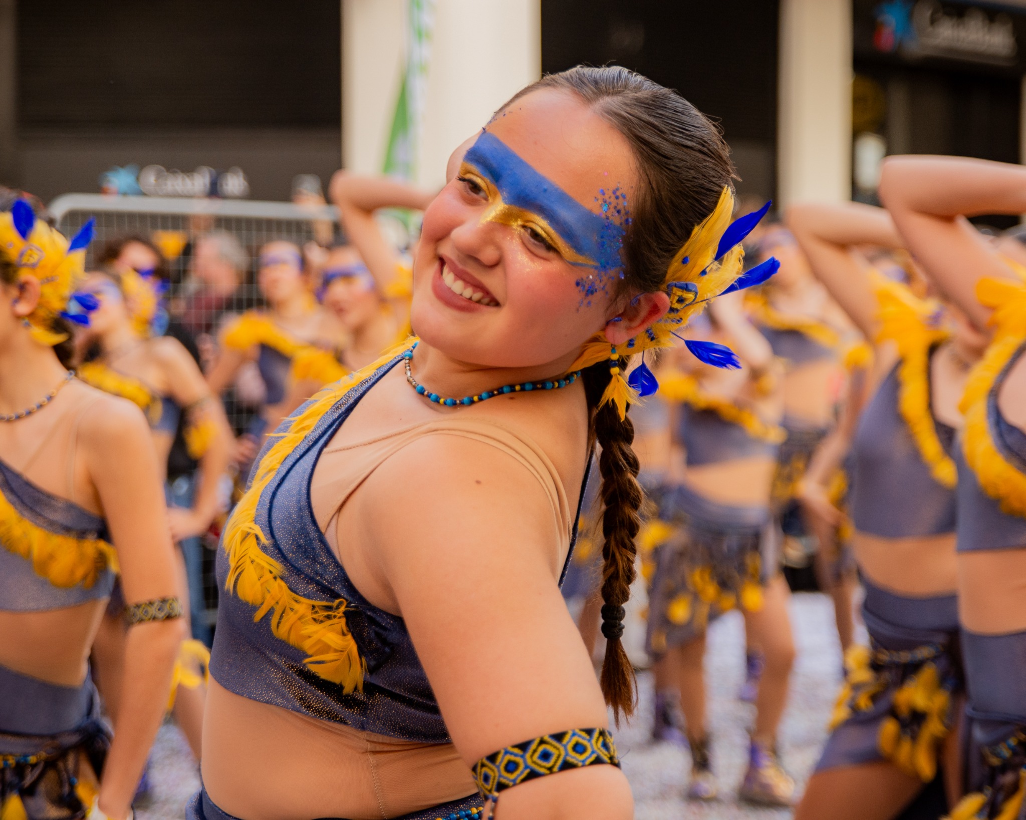Retrato en rúa de Carnaval en Sitges