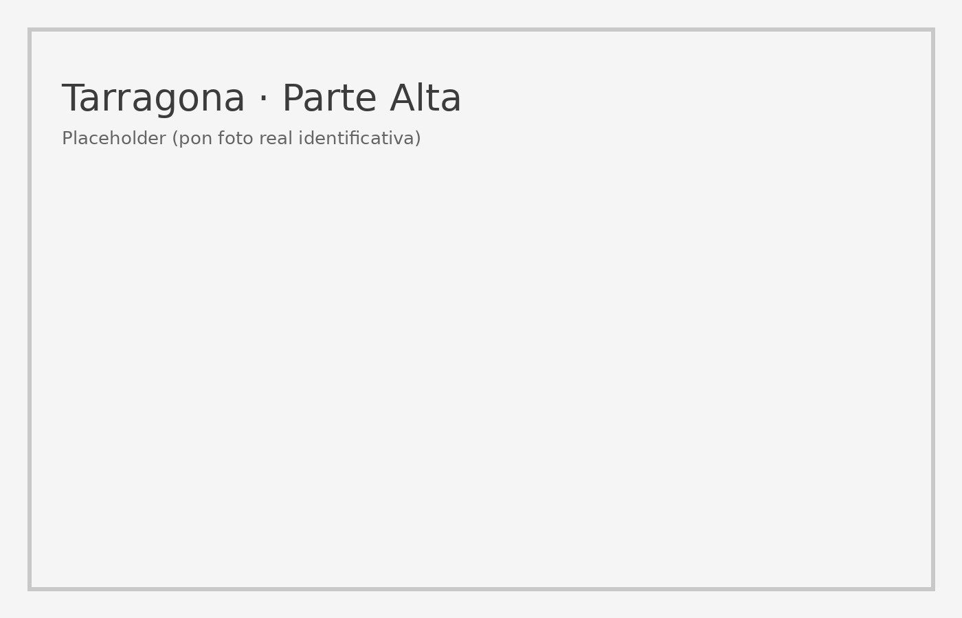 Tarragona · parte alta